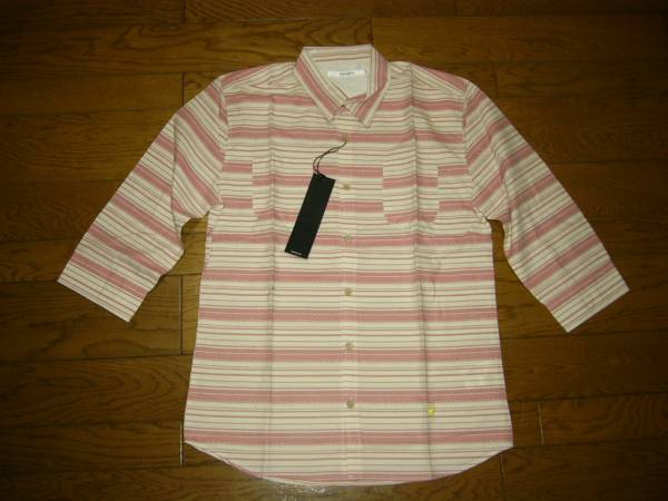 新品 LHP取り扱い hardcover 7分丈 ボーダー シャツ L P ハードカバー拍卖