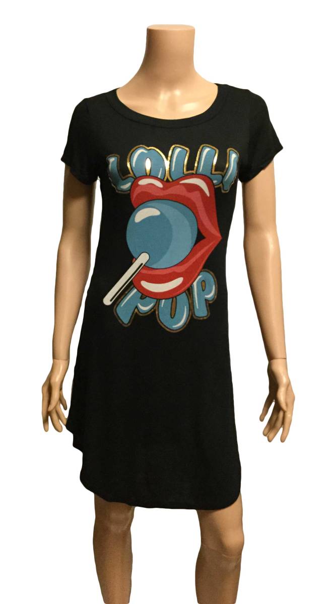 【 ジャマイカ直輸入 】 【 ワンピース 】 ロリポップ プリントワンピース ミニスカート インポートファッション 海外セレブ拍卖