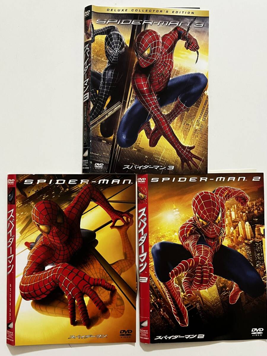 B34134 中古DVD(セル版)◆スパイダーマン 3巻セット ケースなし(ゆうメール送料10枚まで180円)拍卖