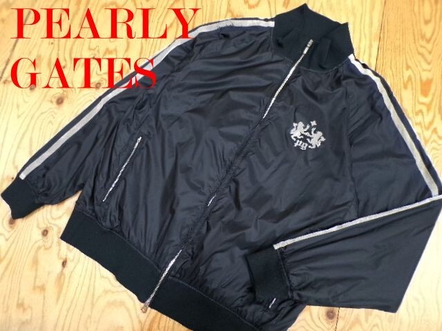 ★パーリーゲイツ PEARLY GATES★メンズ 薄手軽量 ジップジャケット ロゴプリント入り★R70525023C拍卖