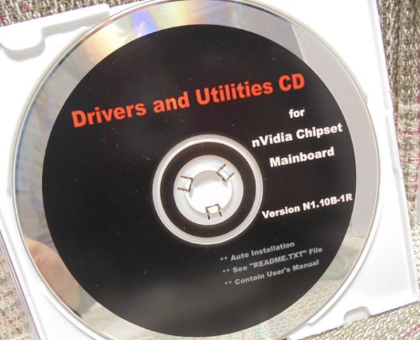 Drivers and Utilities CD for nVidia Chipset Mainboard Ver N1.10B-1R(マザーボード ドライバーCD)拍卖