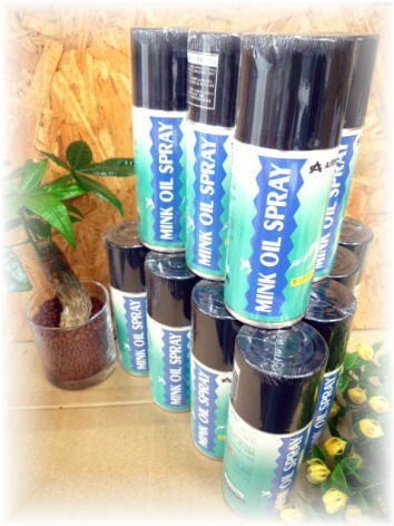 【皮革 レザーの保革剤】ミンクオイルスプレー (180cc) × 2本セット レザー専用なので皮革によくなじみ速乾性があるのでベトつきません拍卖