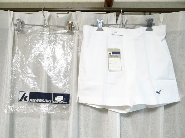 新品 80年代 ビンテージ 日本製 Kawasaki カワサキ テニス ショートパンツ W77 レトロ 昭和 当時物拍卖