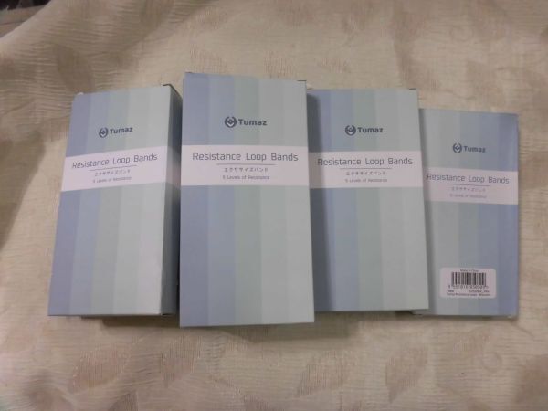 55 TumaZ エクササイズバンド ブルーミックス7セット グリーンとピンク1セット拍卖