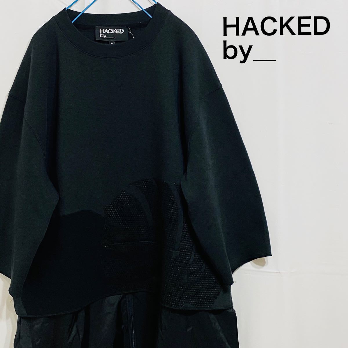 【新品】即決★ HACKED by ハクッドバイ★Tシャツ ブラック オランダ 切替 機能性 サイズ:L インターナショナルギャラリービームス 半袖拍卖