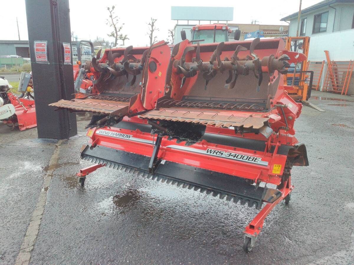 セール 宮城 ニプロ ウイングハロー WRS3400BE Sヒッチ 電動開閉 有線リモコン 作業幅 3360mm 30~55馬力 店頭販売 農機具市場 岩沼拍卖