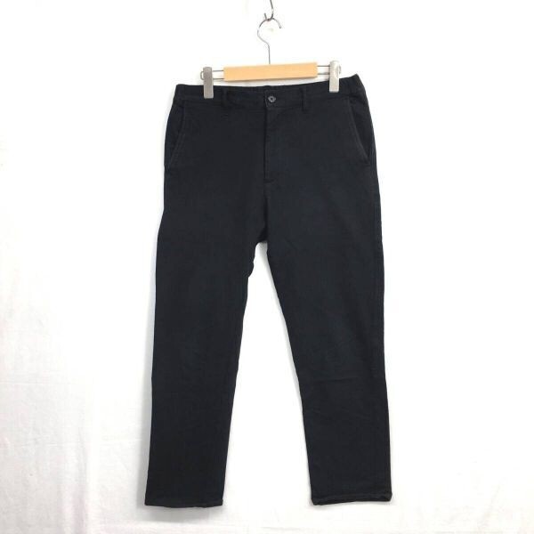 JZ0172★URBAN RESEARCH DOORS : ストレッチ テーパードパンツ★38★黒系 アーバンリサーチ拍卖
