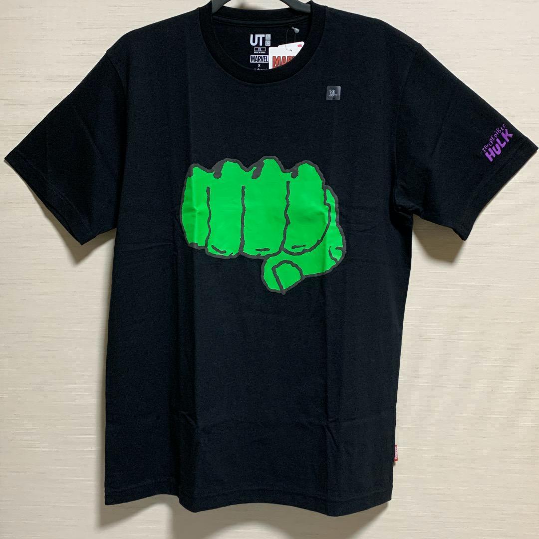 UNIQLO(ユニクロ) - MEN マーベル X ジェイソン・ポラン UT(グラフィック Tシャツ・半袖) XLサイズ ブラック 未使用品 人気完売品 ハルク拍卖