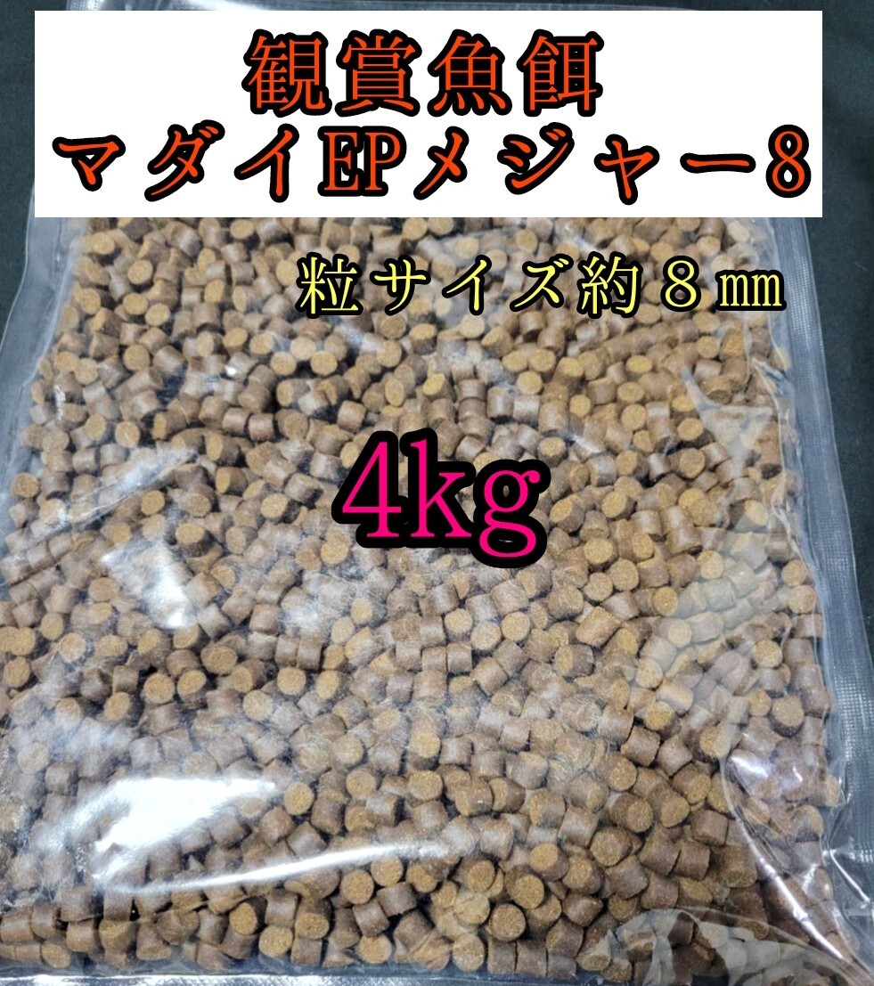 観賞魚の餌 マダイEPメジャー8 4kg 金魚 熱帯魚 錦鯉 プレコ アロワナ ダトニオ おとひめ 大型魚 アクアリウム 亀 エイ拍卖