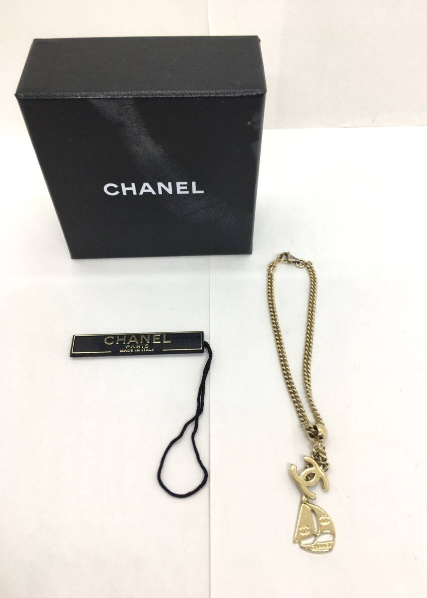 CHANEL シャネル ココマーク ヨット モチーフ チャーム ブレスレット ゴールド拍卖