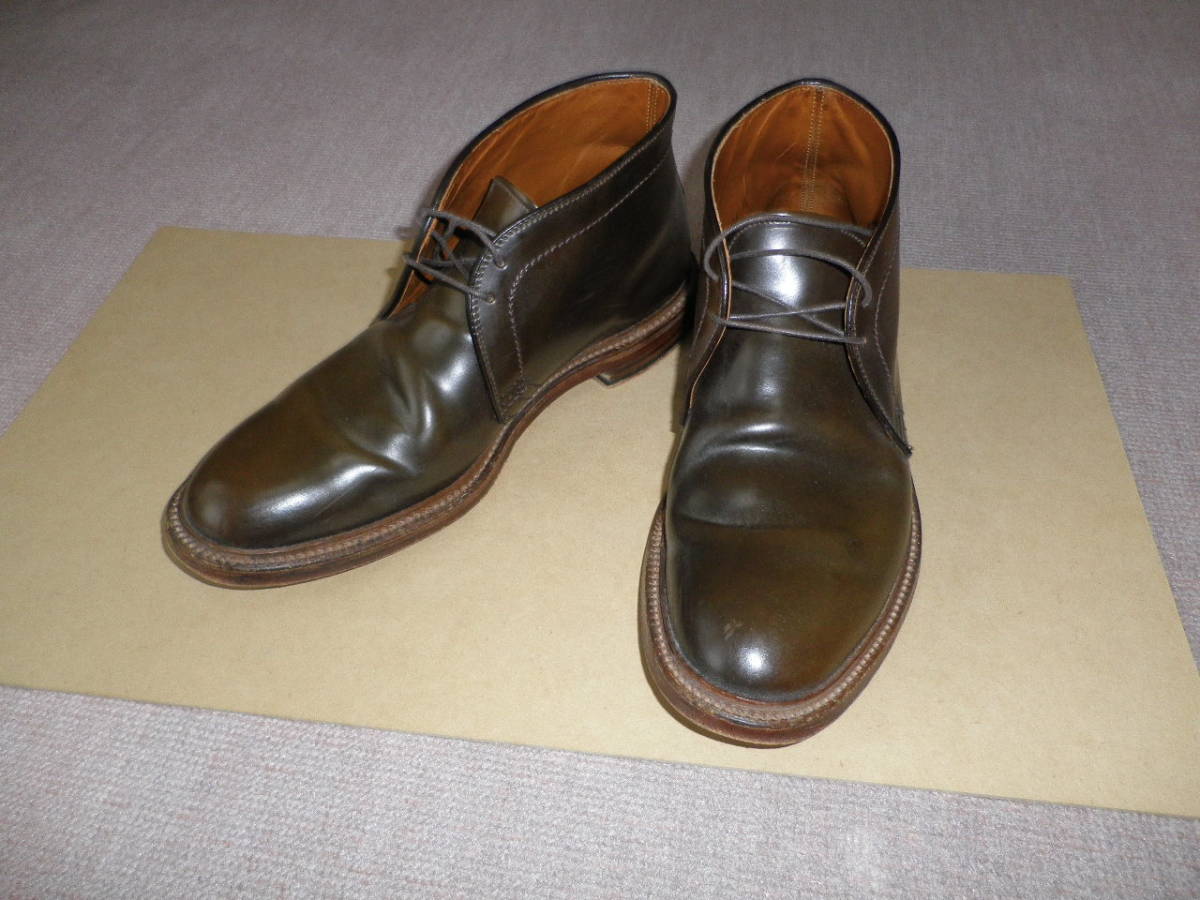 ☆美品 ALDEN シガー コードバン チャッカブーツ 10E  13132 オールデン / ラベロ ウイスキー拍卖