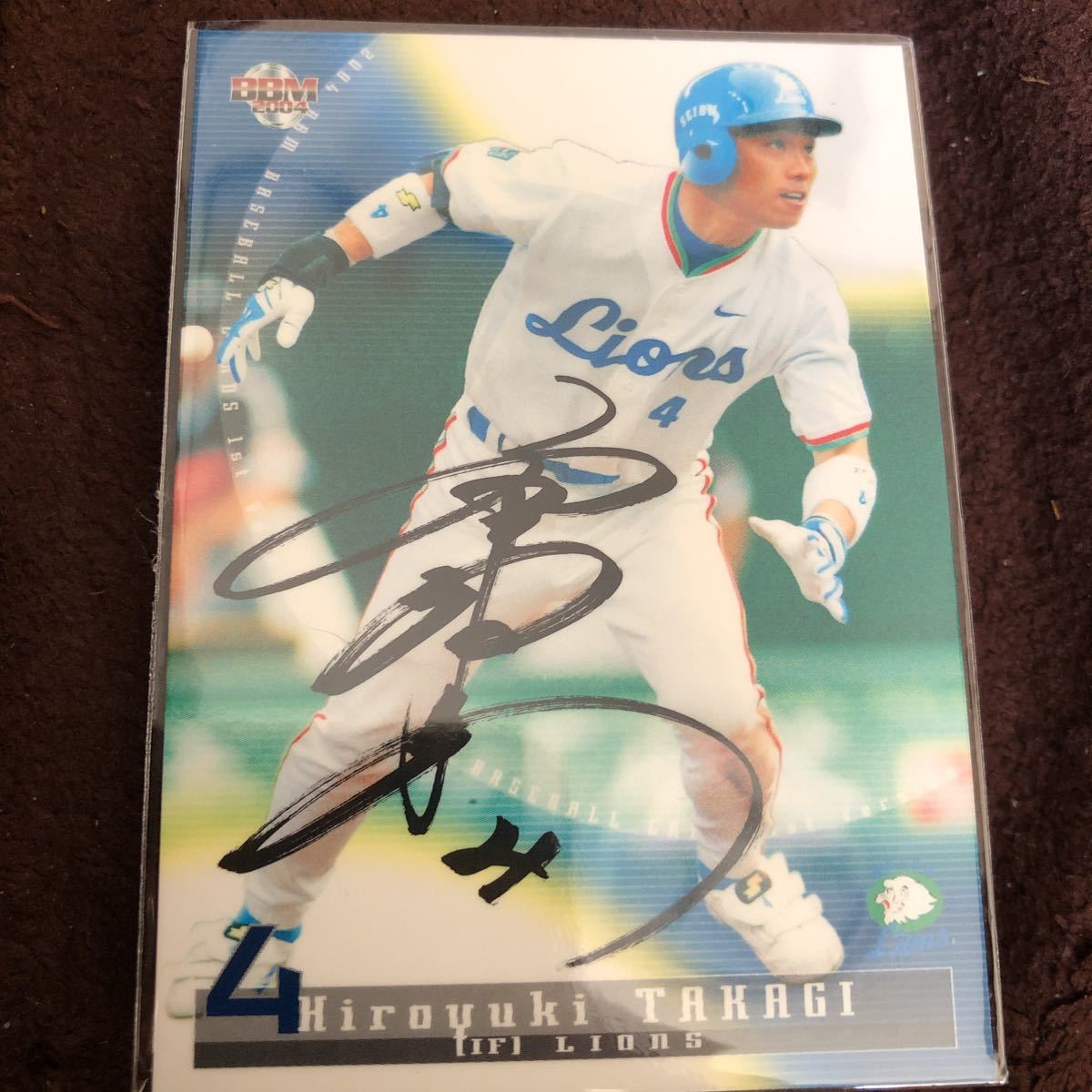 即決2004BBM 黒サインカード西武4高木浩之拍卖