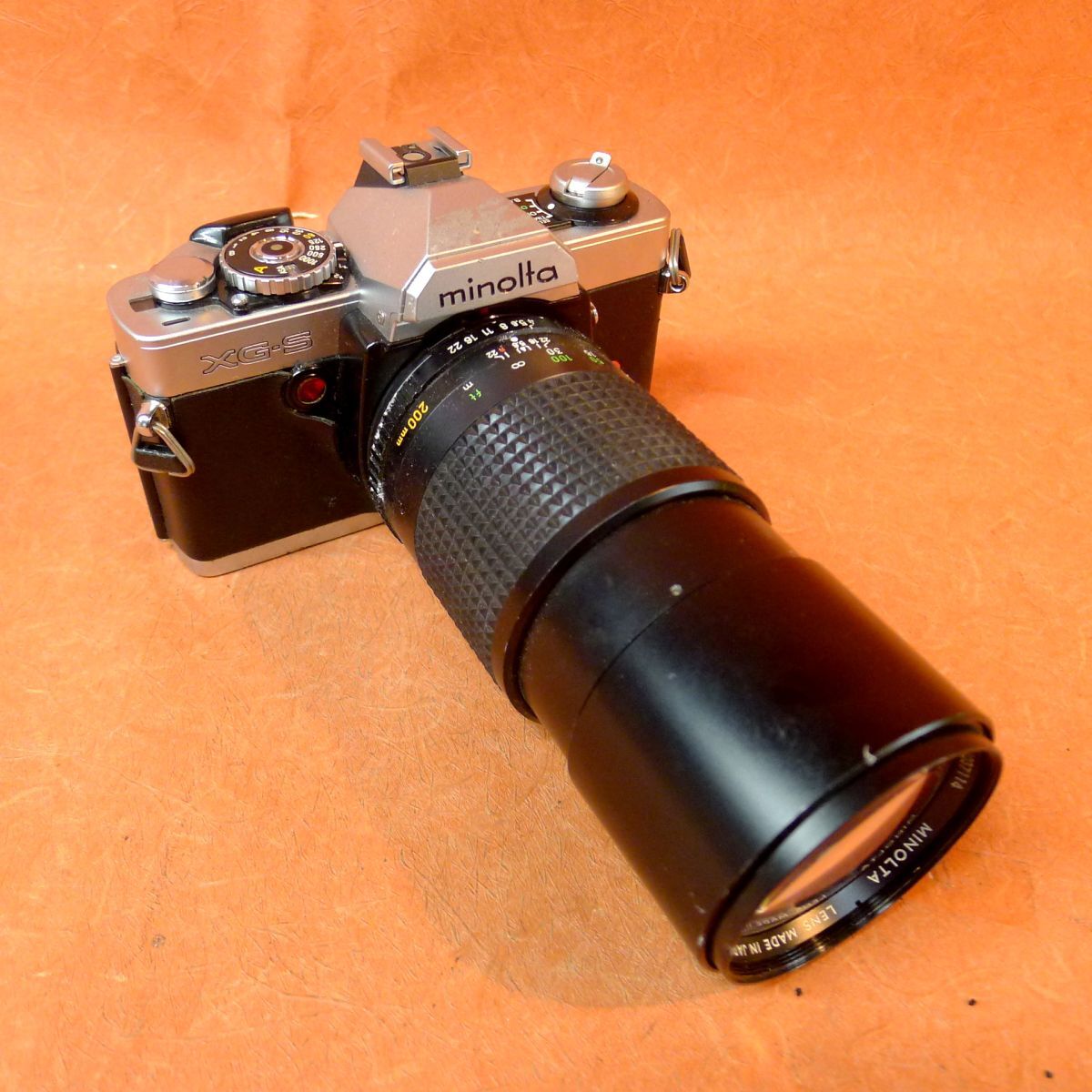 d◆163 ミノルタ MINOLTA XG-S + MC TELE ROKKOR 1:4 200mm/60拍卖