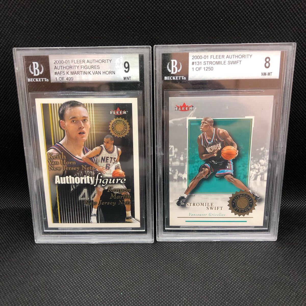BECKETT ベケット社 2001 2000 FLEER AUTHORITY NBA 2枚セット拍卖