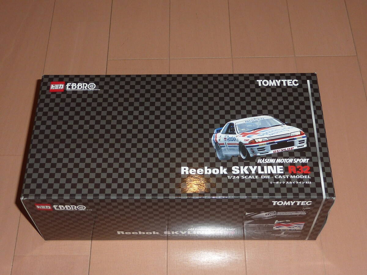 EBBR 1/24 ハセミモータースポーツ リーボック スカイライン R32 GT-R #1 トミカ エブロ TOMYTEC Gr.A 日産 BNR32 Reebok skyline拍卖