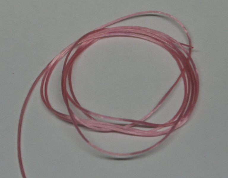 ブレスレットの製作お試し用に シリコンゴム ピンク 1m拍卖