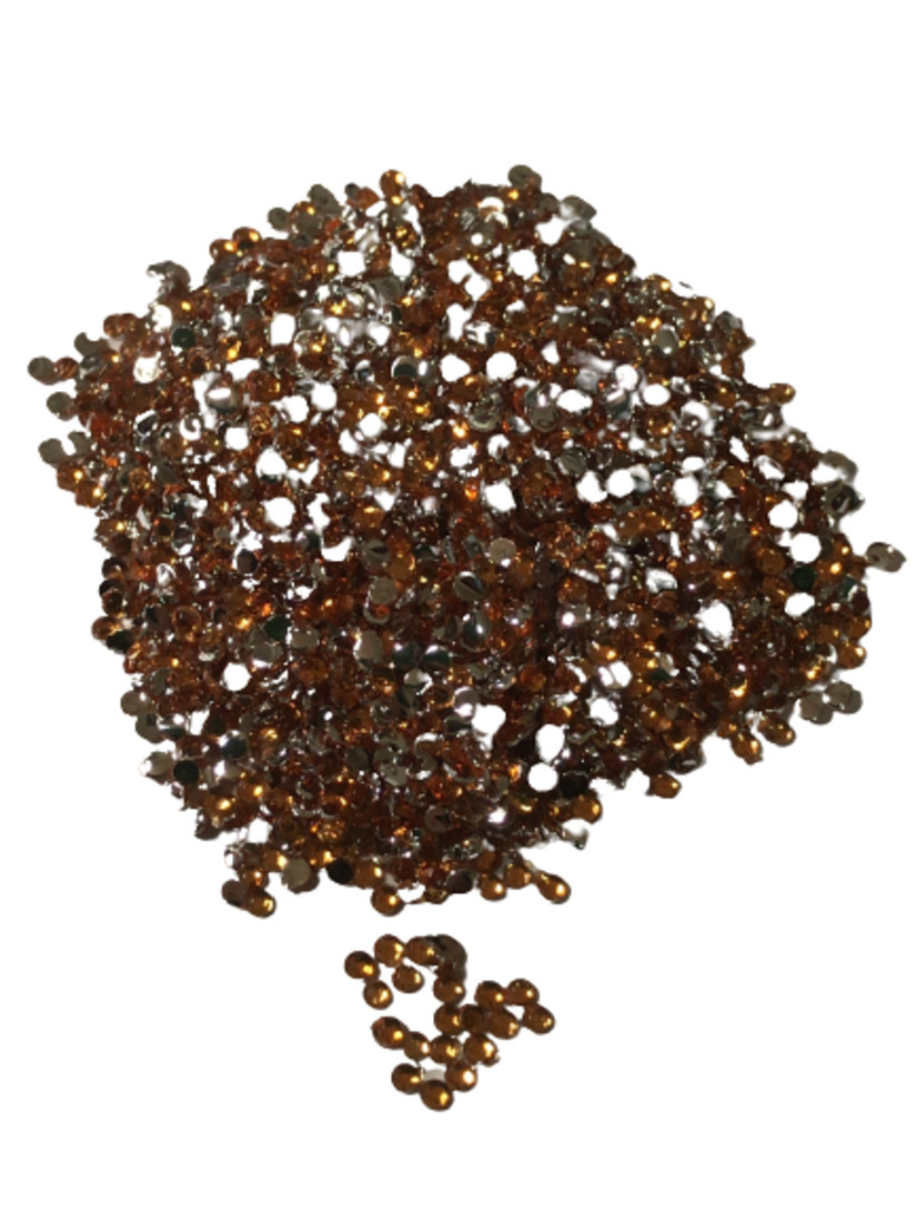 ●1.5mm● デコ用ストーン 1000粒 オレンジ ライン ハンドメイド ネイル キラキラ ビジュー パーツ DIY 工作拍卖