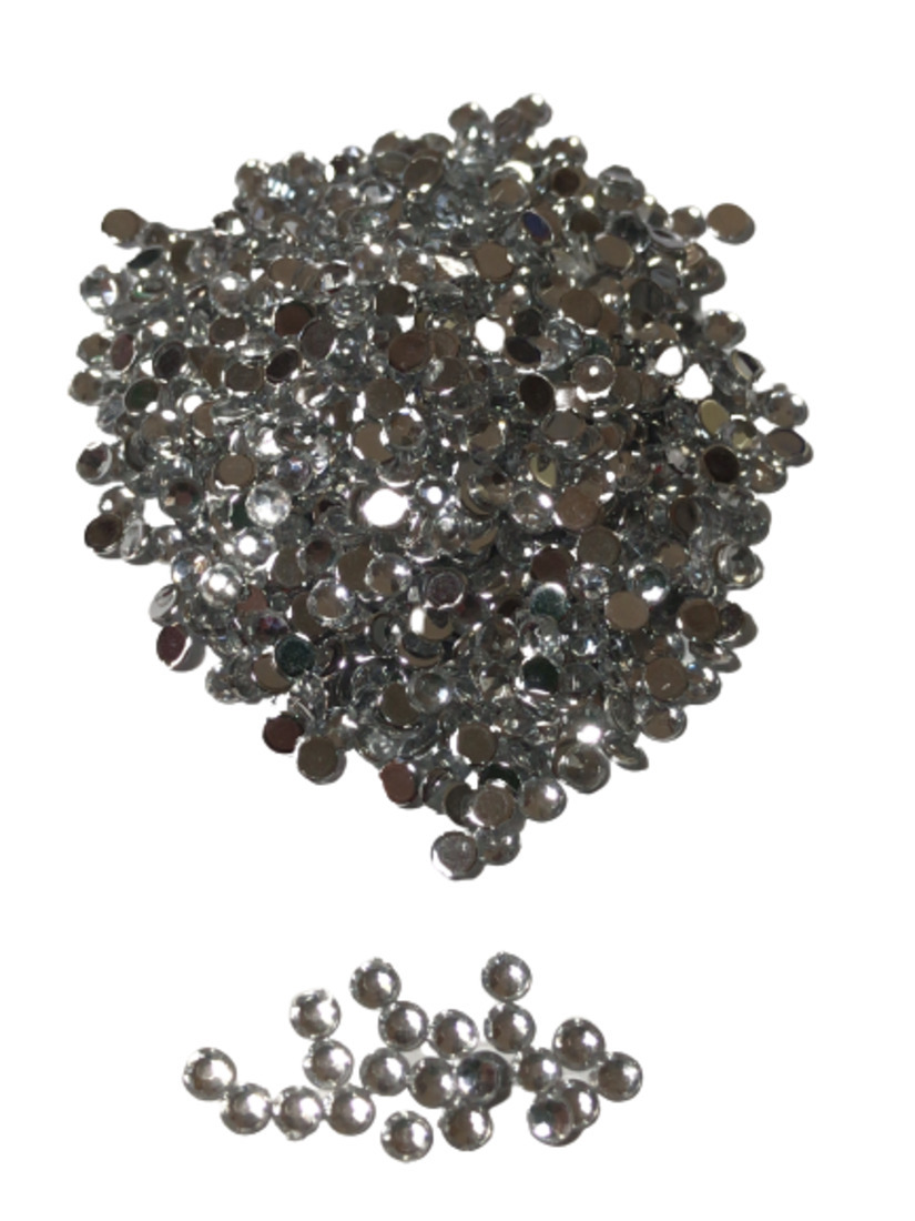 ●3mm● デコ用ストーン 1000粒 クリア ライン ハンドメイド ネイル キラキラ ビジュー パーツ DIY 工作拍卖