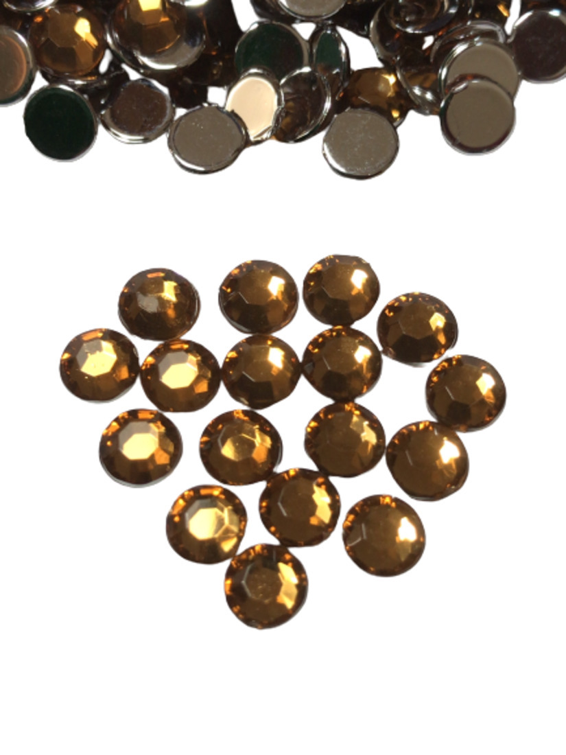 ●5mm● デコ用ストーン 500粒 ブラウン ライン ハンドメイド ネイル キラキラ ビジュー パーツ DIY 工作 茶色拍卖