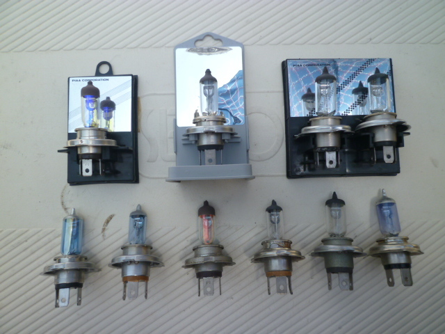 ハロゲン バルブ H4 ヘッド ライト 12V 60/50W 計10個 中古 ジャンク拍卖