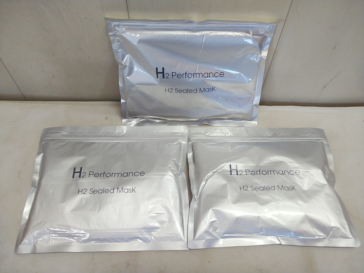 未開封 レターパックP/Hydrogen Enhancerシリーズのフェイスパック【 H2 Perfomance H2 Sealed Mask 】30枚入り×3セット 未使用在庫品拍卖