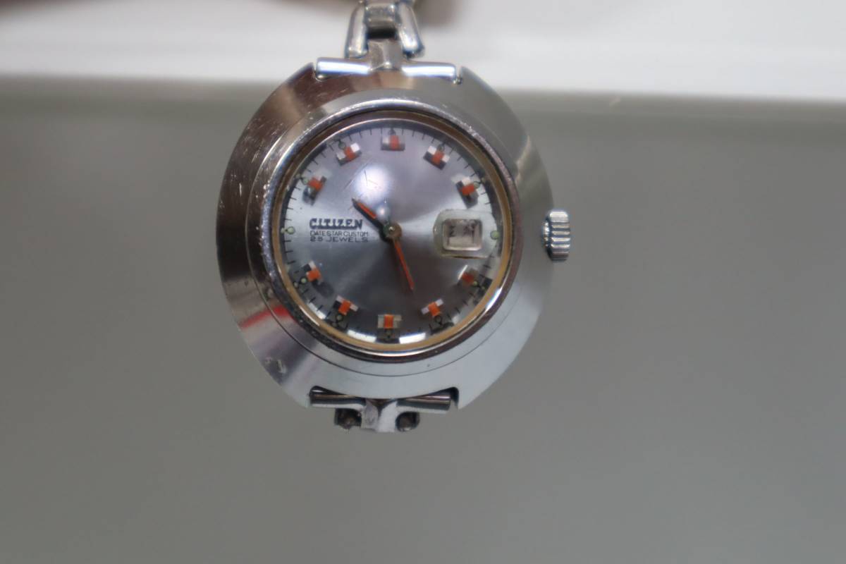 J1294 Y CITIZEN DATE STAR CUSTOM/25JEWEL/51805-ta / GN-3-S拍卖