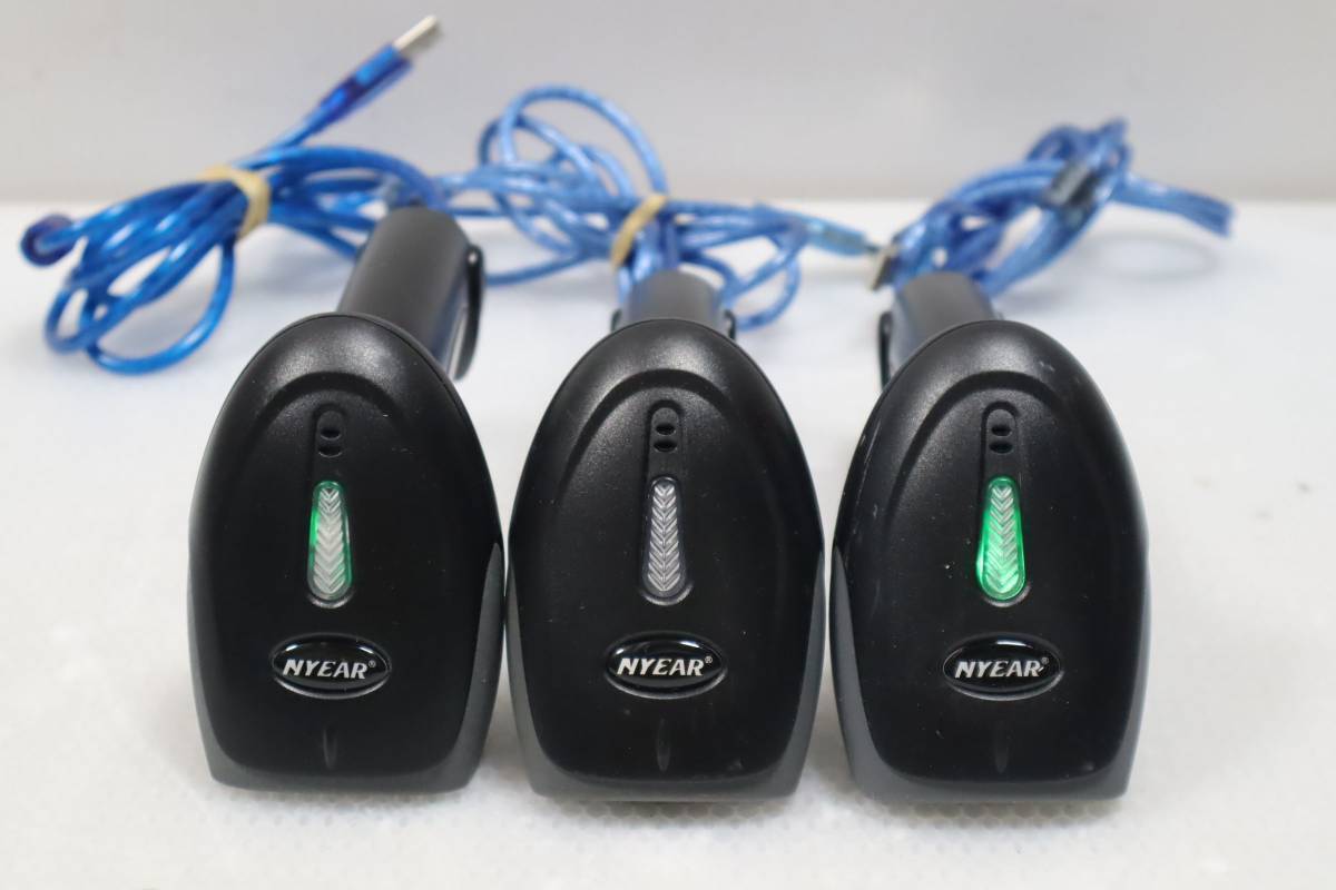 CB9485 & 3台セット NYEAR NT800-H26 Qrコードスキャンナー バーコードリーダー 高速読取り ワイヤレス拍卖