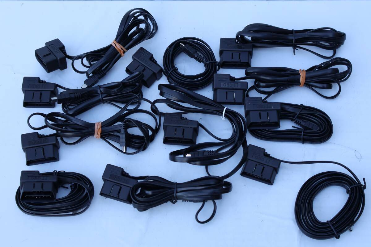 G5158 Y 【11個セット】車用 16ピン OBDII 充電ケーブル ミニ 5ピン USB 電源アダプター拍卖