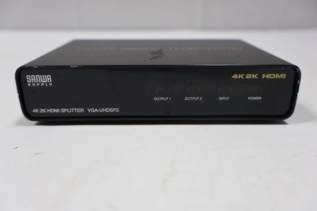G4106(2) Y サンワサプライ(Sanwa Supply) 4K2K対応HDMI分配器 VGA-UHDSP2【本体のみ】拍卖