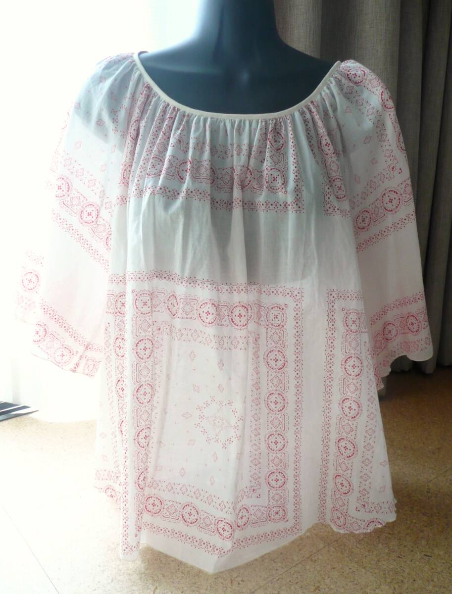 ★LE CIEL DE HARRISS★M寸 バンダナ柄 チュニックブラウス 綿100% タグ付き ★新品・美品♪★拍卖