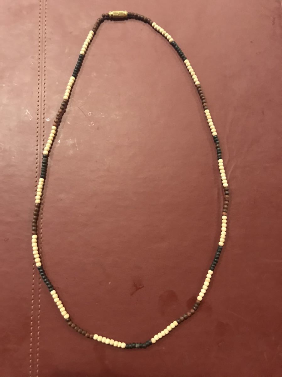 最終セール☆インド製★ハンドメイド★木製ビーズネックレス③拍卖