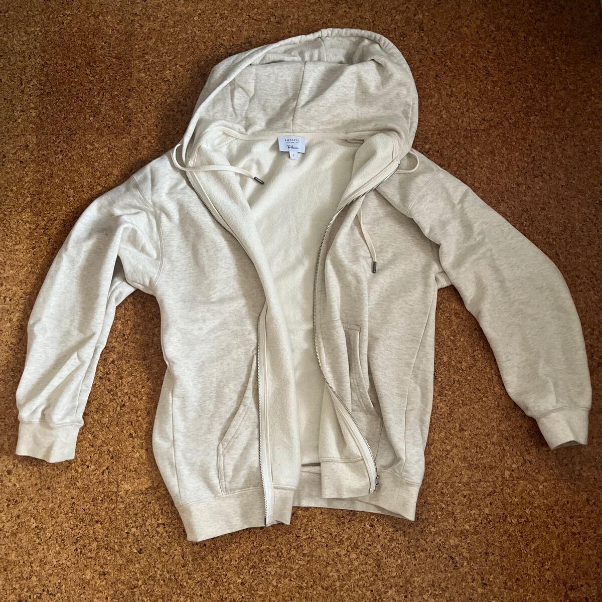 ロンハーマン サンスペル/Ron Herman Sunspel/ジップパーカー アイボリー Sサイズ拍卖