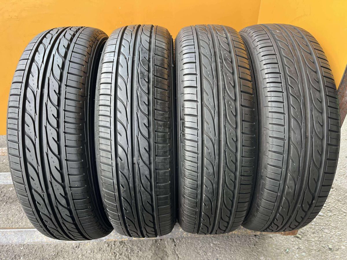 【2981】★【送料無料】★155/65R13 4本セット夏タイヤバリ山 DUNLOP EC202。1本-2023年、3本-2021年。拍卖