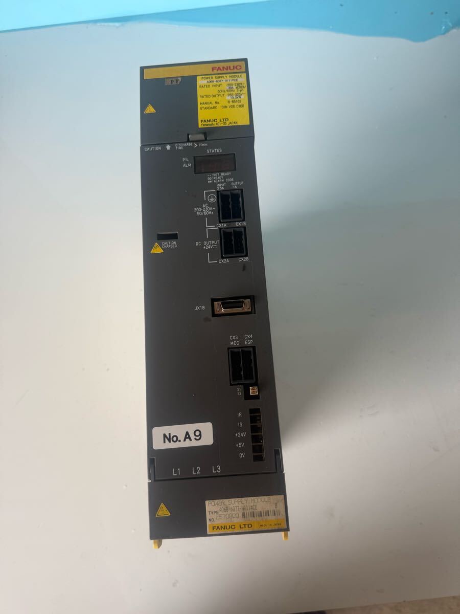 No。A9 FANUC POWER SUPPLY A06B-6077-H111#CE 13.2KW拍卖
