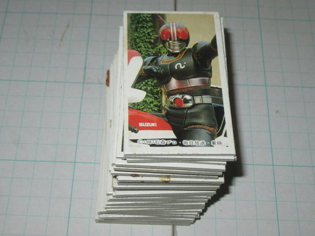 角面子 36枚 仮面ライダーBLACK 倉田てつを 天田 めんこ メンコ 駄菓子屋 放送当時 カード ブロマイド拍卖