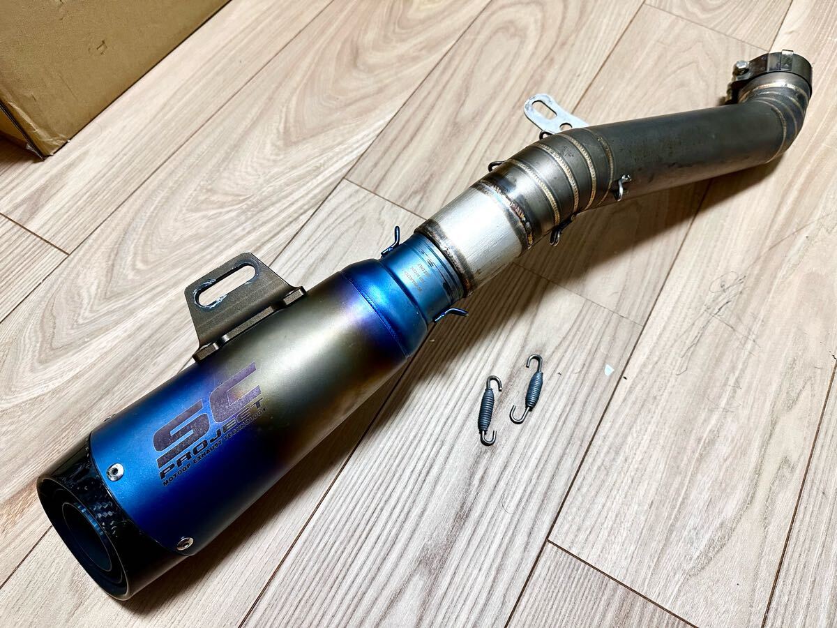 アプリリア!RXV450 チタン×カーボン 中間パイプとスリップオンサイレンサー!めちゃくちゃいい音!拍卖