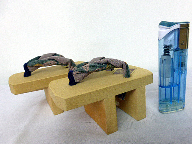 gt7未使用 ミニチュア 白木 高下駄 龍 手づくり一点物 置物/オブジェ/ディスプレイ・250606拍卖