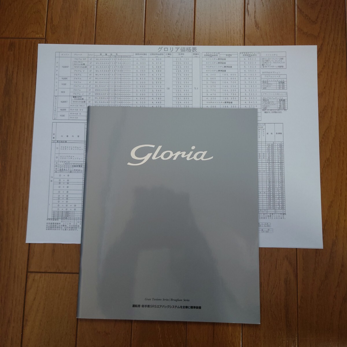 ①1995年6月・印無・Y33・グロリア・47頁・カタログ&車両価格表 NISSAN GLORIA拍卖