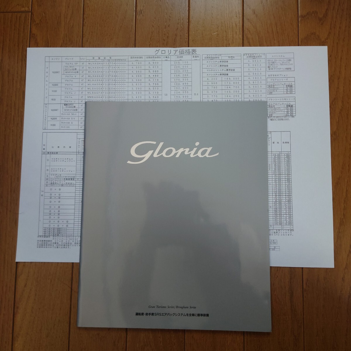 ⑤1995年6月・印無・Y33・グロリア・47頁・カタログ&車両価格表 NISSAN GLORIA拍卖