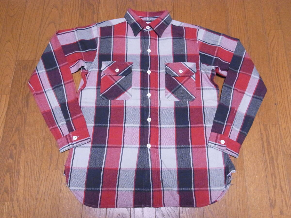 256-35/良品/日本製/WAREHOUSE/ウエアハウス/ヘビーネルシャツ/M拍卖