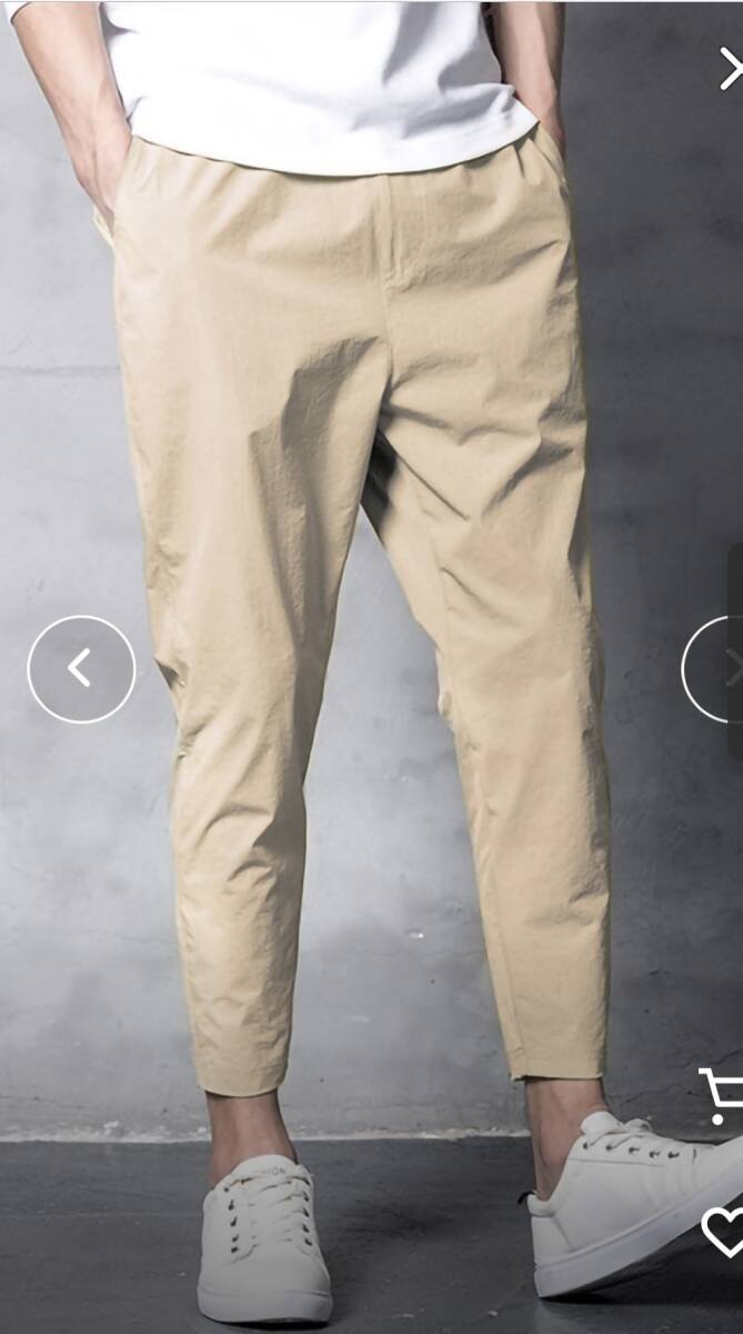 ★ 未使用 らくらくイージーパンツ テーパード ベージュS★拍卖