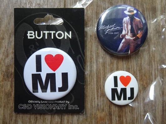 ●マイケル・ジャクソン缶バッジ 3個セット拍卖