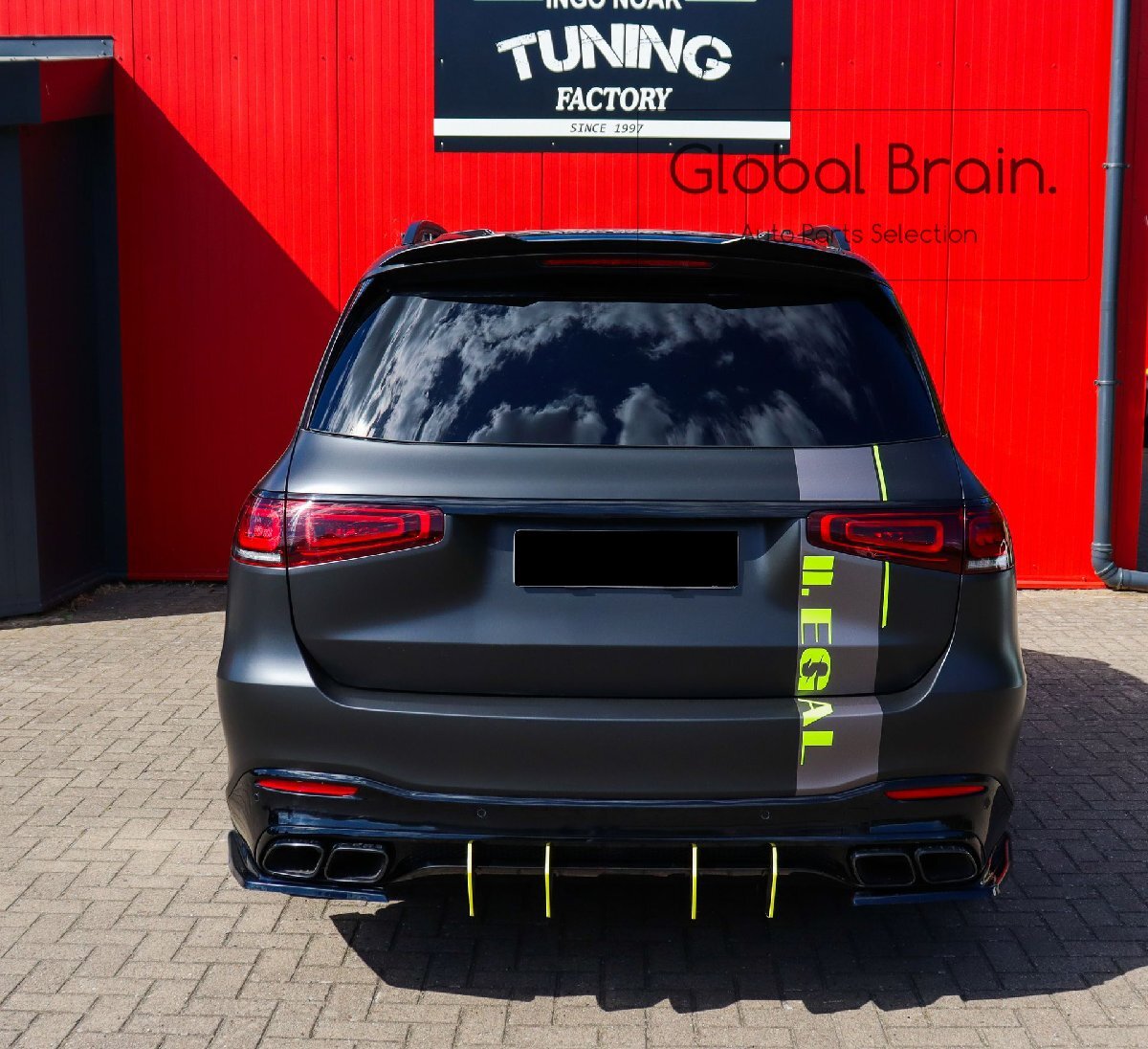 メルセデスベンツ GLS63 AMG X167 リア スプリッター スパッツ / スポイラー バンパー アンダー ディフューザー カナード拍卖