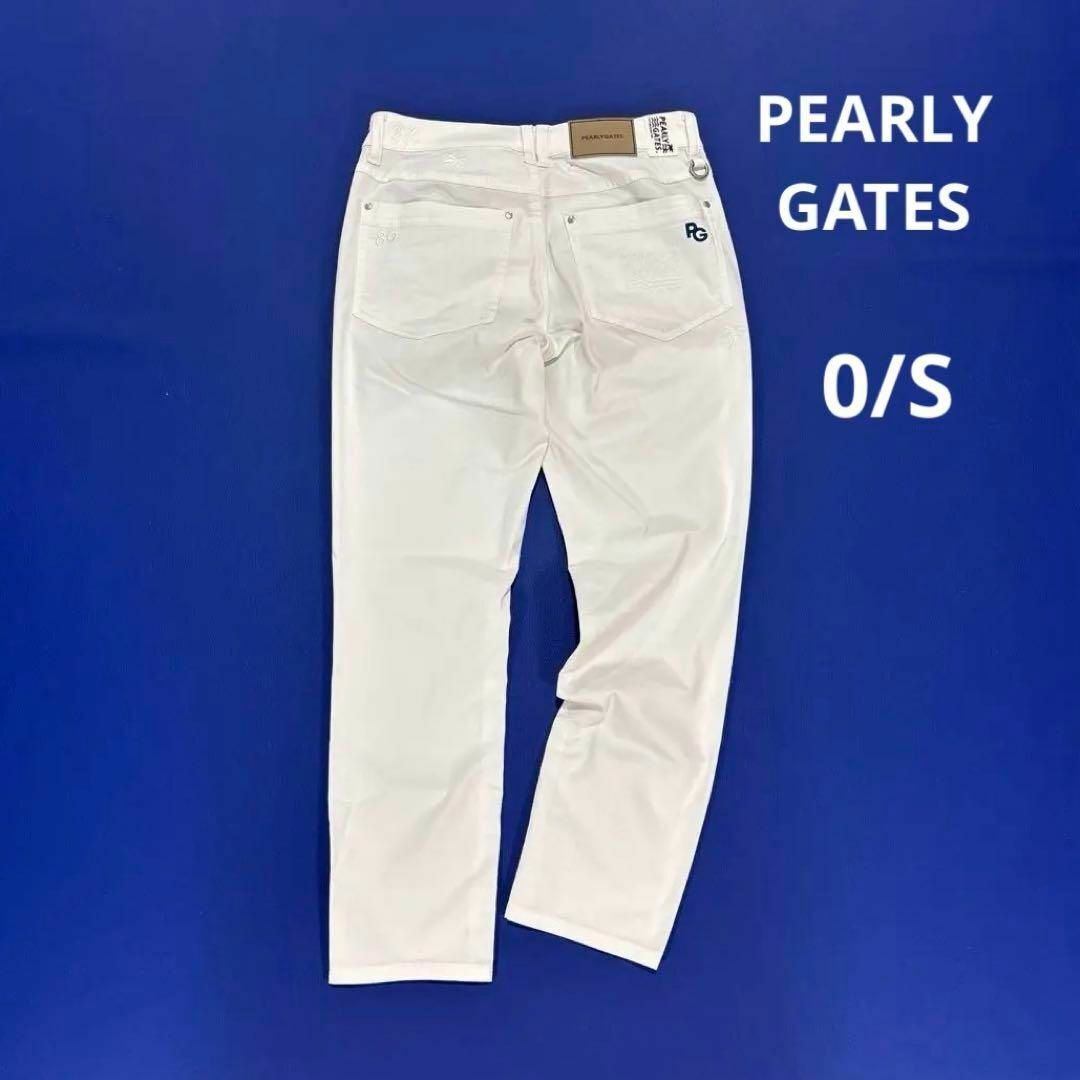 パーリーゲイツ 0/S クロッフドパンツ アンクル丈 ホワイト レディース PEARLY GATES拍卖
