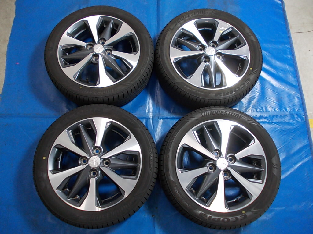 ★中古★■eKクロス■eKスペース/eKクロスEV/eKクロススペース/デリカミニ等日産OEM車へ■165/55R15/75V■純正アルミホイール4本set拍卖
