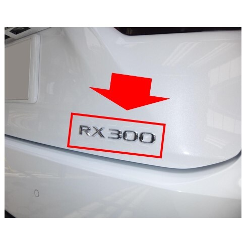 ◆新品 未使用 純正部品 レクサス RX300 純正 リヤエンブレム バックドア プレート 後付け ボディ パーツ 在庫限り 希少 レア★拍卖