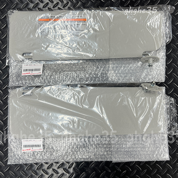 トヨタ 純正 200 系 ハイエース スーパー GL サンバイザー フロント バイザー 左右 セット 検 パーツ 内装 レストア グレー ヘッド ライト拍卖