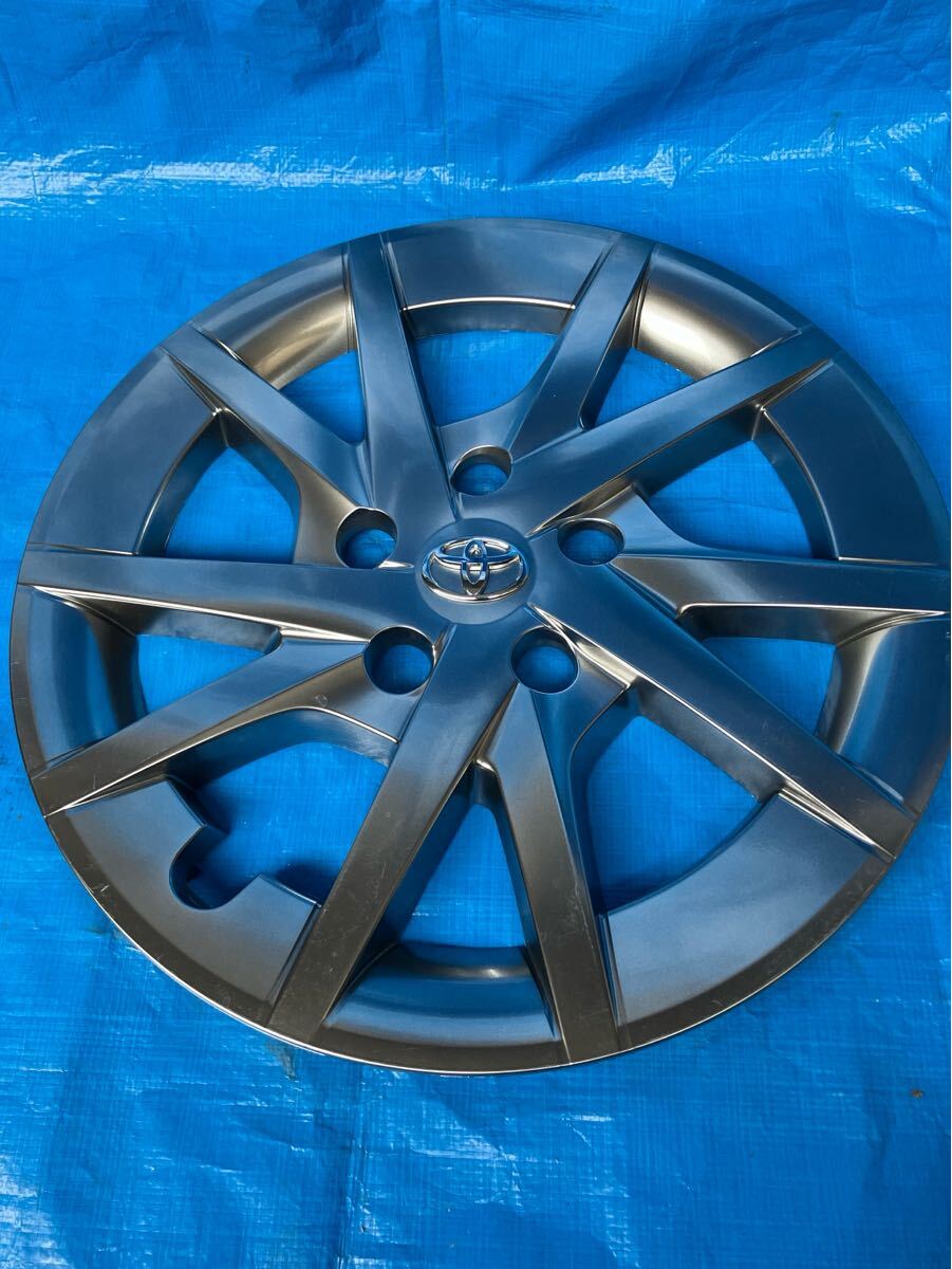 【送料無料】 【USED】 トヨタプリウスα ハイグロス 純正 ホイルキャップ ブラックチューン 16インチ 1枚拍卖