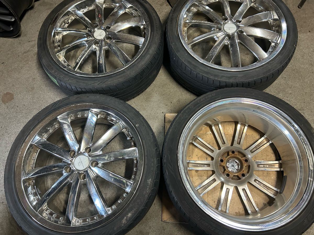 ★FLEDEAMAUS フレーダーマウス 4本 7.5J+50 LE MANS LM704 225 40 19(14年)×4 ノア ヴォクシー プリウスα (0611)拍卖