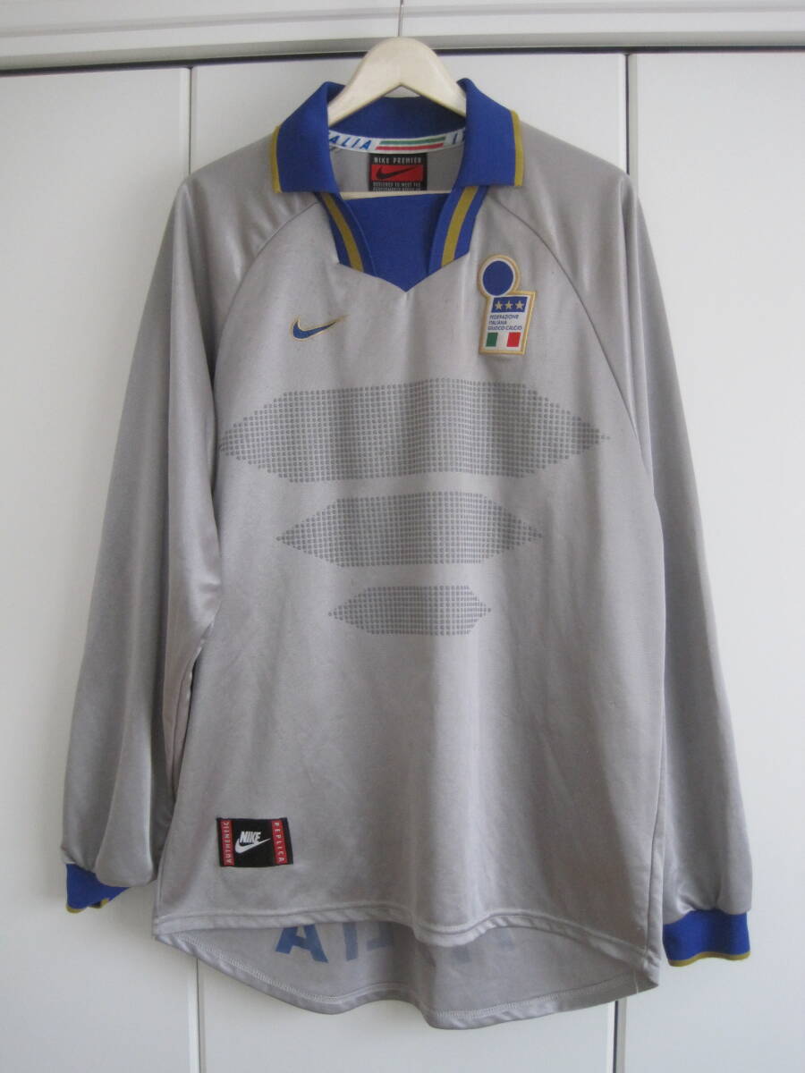 レア 90s イギリス製 ナイキ サッカー イタリア代表 キーパーユニフォーム 96/97 M拍卖